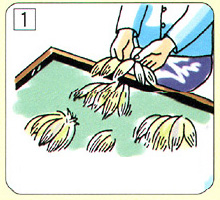 Select and blend hair according to brush type.