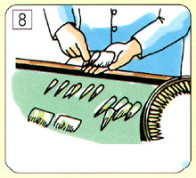 Spread the outer hair thinly and wrap it around the dried brush core.