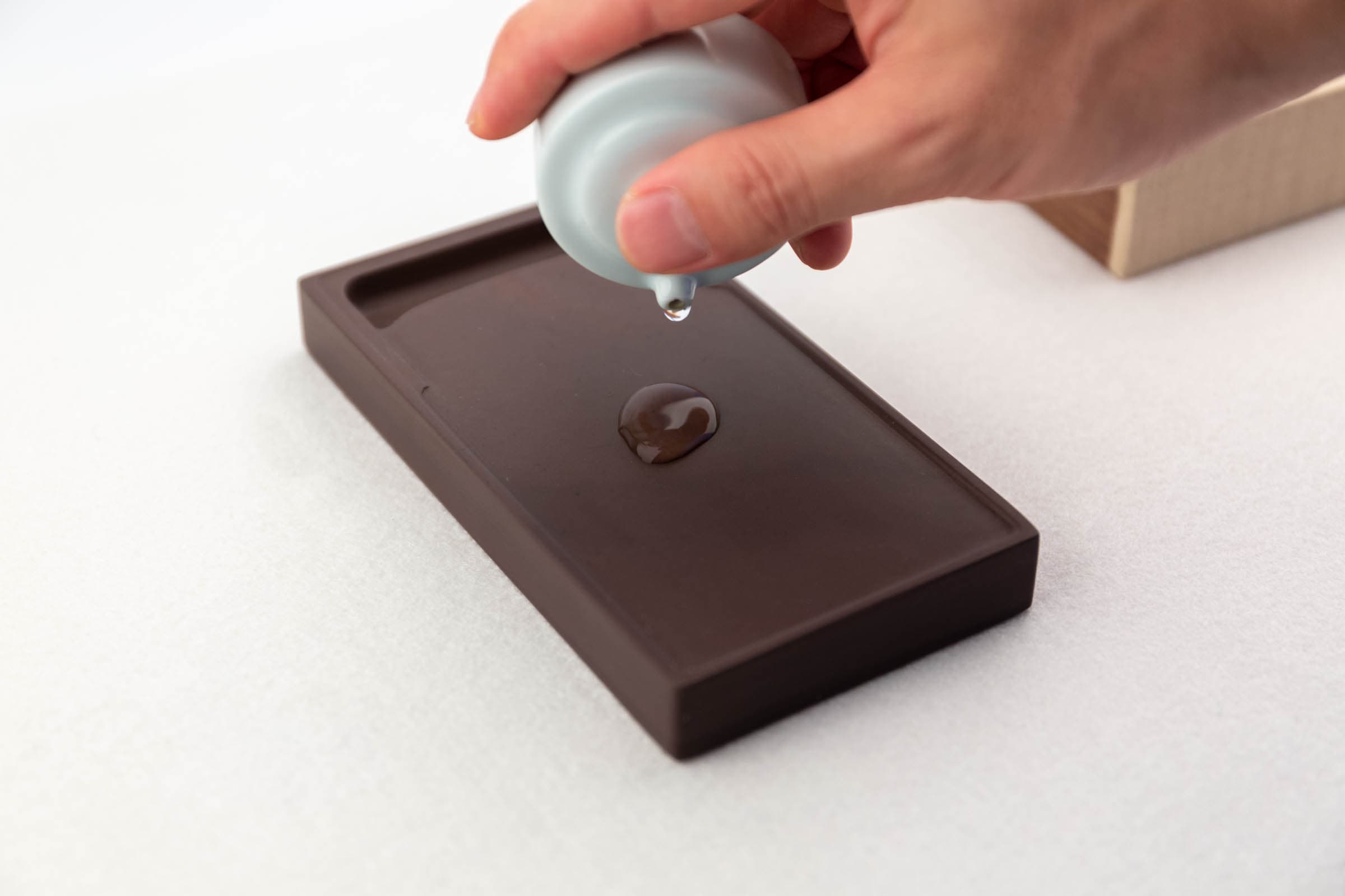Inkstone droppers are specifically used for adding water to the inkstone while grinding ink