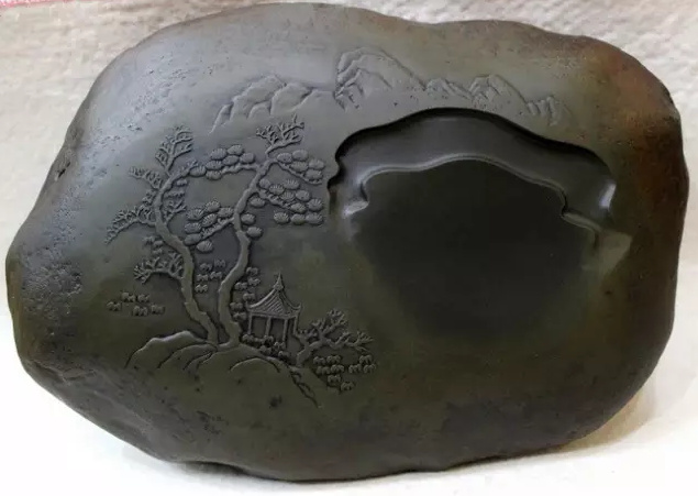 Ancient Chinese Scholar Desk Items-Inkstone Mountain