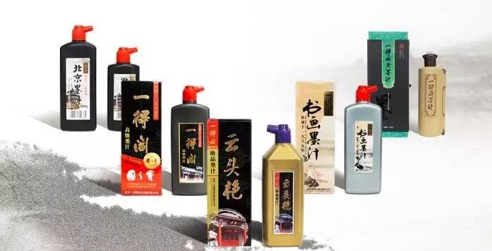 Yi De Ge ink product lineup (partial selection only)

