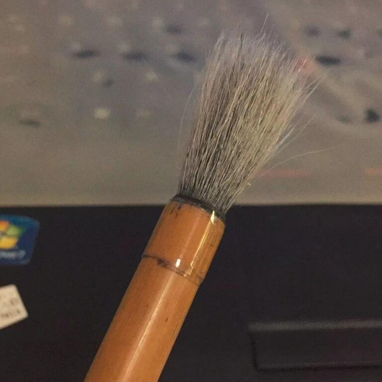 Chinese Brush Bamboo Handles Crack