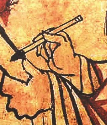 Tang Dynasty brush-holding method