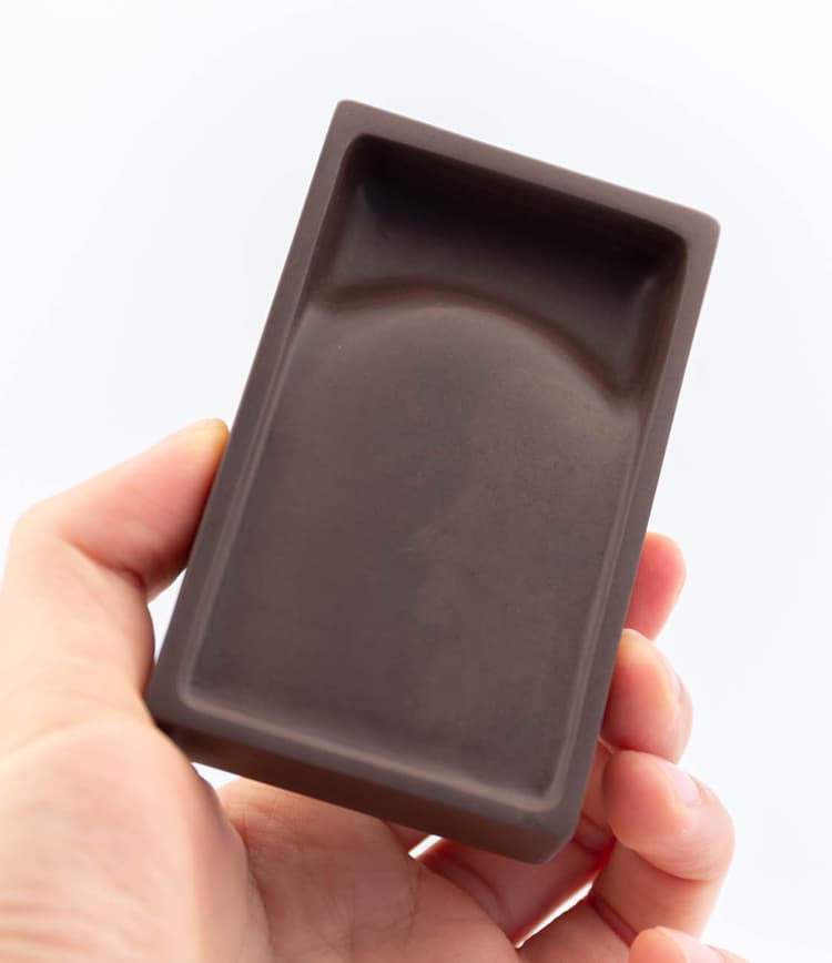 Beiling Red Duan Inkstone from Qi Ming Wen Fang