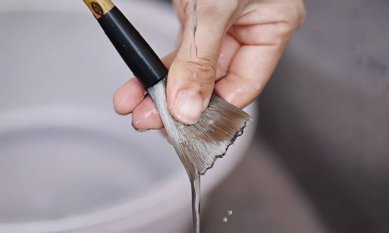 How Does Professor Huang Jian Clean Chinese Brushes?